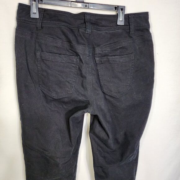 Lane Bryant Womens Jeans Size 14 Black Skinny Zip Ankle Genius Fit Shape Stretch - Picture 6 of 10